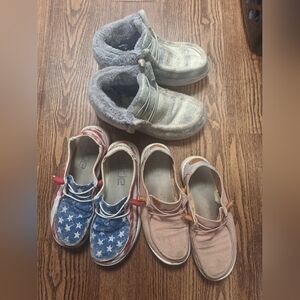 Hey Dude Women's Slippers - Silver, Blue, Pink